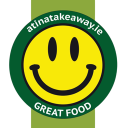 Atina Takeaway logo.