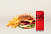 Quarter Pounder Cheese Burger, Chips & Can